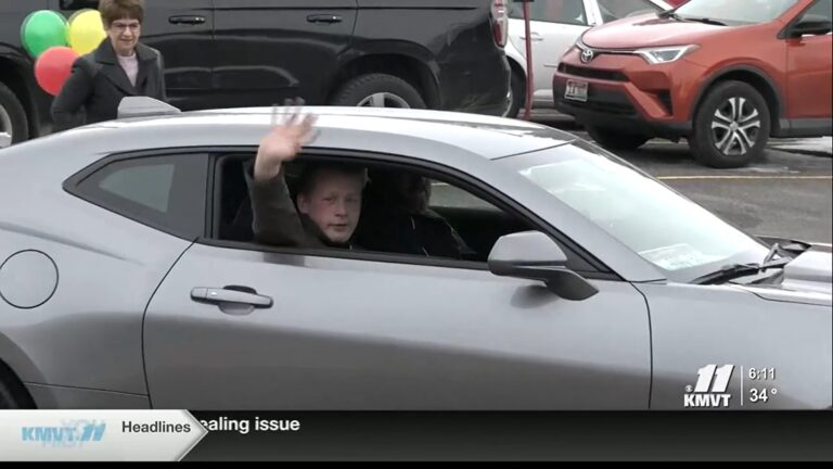 Gooding Middle School Student in Car