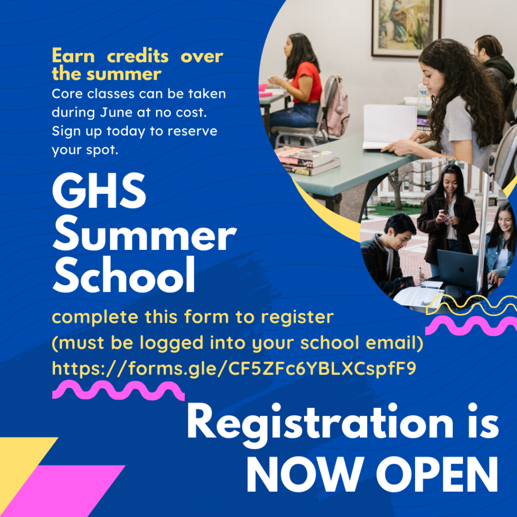 GHS Summer School 2022 flyer